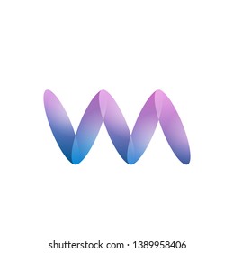 The VM logo is joined by the color purple pink gradation.