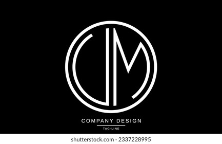 VM, MV, Abstract Letters Logo Monogram
