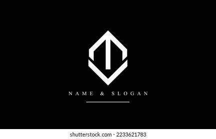 VM, MV, V, M abstract letters logo monogram
