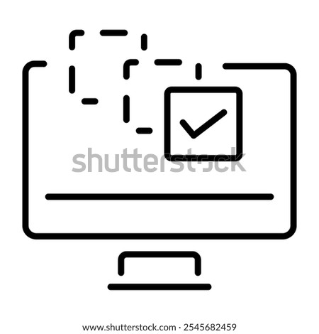 VM snapshot icon in outline style
