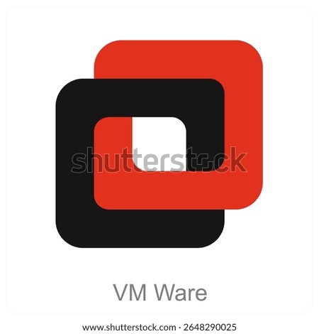 VM Ware vector icon concept design