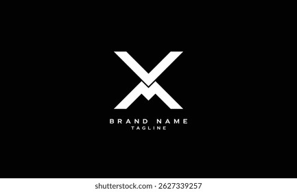 VMX, VXM, MVX, MXV, XMV, XVM, VM, MV, Abstract initial monogram letter alphabet logo design
