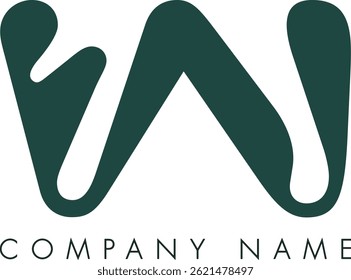 VN criativo moderno abstrato carta logotipo vetor design. Utilizável para sua empresa ou empresa e identidade da marca.