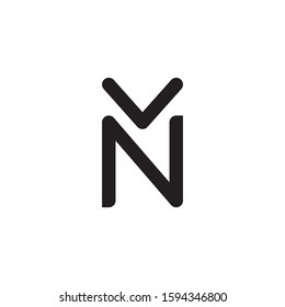 VN initial letter logo template vector icon design