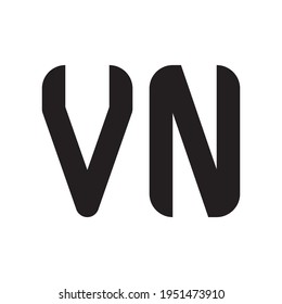 vn initial letter vector logo