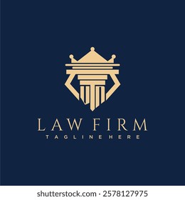 VN initial monogram logo for lawfirm vector design