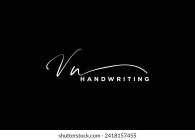VN initials Handwriting signature logo. VN Hand drawn Calligraphy lettering Vector. VN letter real estate, beauty, photography letter logo design.