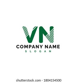 VN Letter Logo Design. VN Letter Logo Vector Illustration - Vector