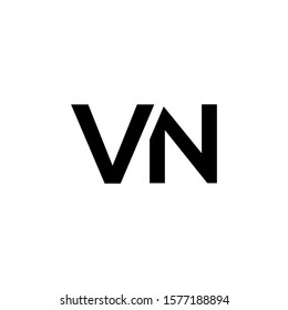 VN letter logo template vector icon design