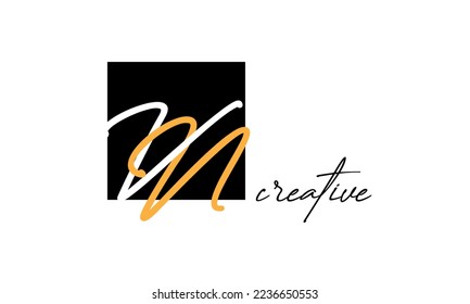 VN letters creative modern font logo design