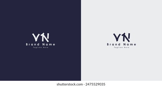 VN Letters vector logo design
