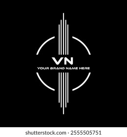 VN logo design, VN simple and modern logo. VN luxurious alphabet design