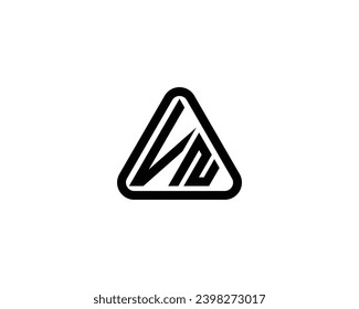VN logo design vector template