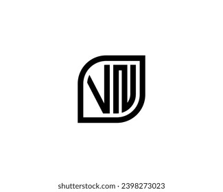 VN logo design vector template