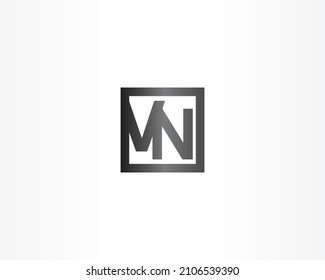 elementos de plantilla de diseño de iconos de logotipo vn - Ilustración