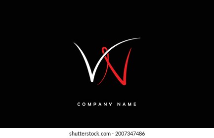 VN, NV Alphabets Letters Logo Monogram