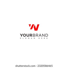 VN, NV letter modern branding logo