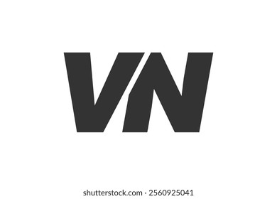 VN Techno Editable Font Logo For Corporate Branding. Bold, Futuristic Design With Unique Typographic Ideas. Minimal Custom Type And Dynamic Letter Variations For Promotion, Printing, And Book Titles