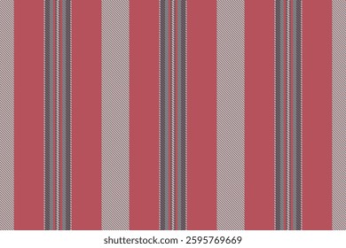 Vnline textile stripe lines, graph seamless pattern fabric. Pelvet background vector texture vertical in red and teal colors palette.