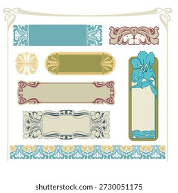 Etiquetas decorativas vintage e bordas no Illustrator vetorial.
Perfeito para convites, certificados, cartões, embalagens de produtos, marcas retrô e projetos de design clássico.