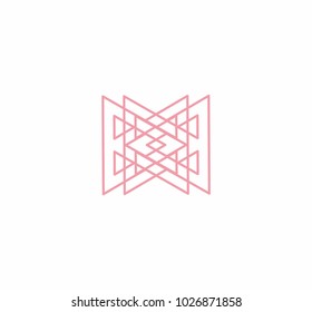 vnv, vv, ana triangle initials logo