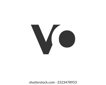 VO kreative geometrische Initial-basierte moderne und minimale Logo. Buchstabe v für trendige Schriftarten. Universal professionelle elegante Techno Vektor Design.