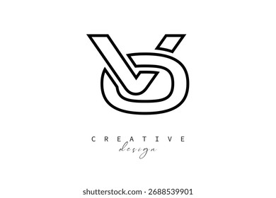 VO Creative Monogram Logo Design-Stock Creative Branding Design Concept