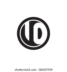 VO initial letters circle monogram logo
