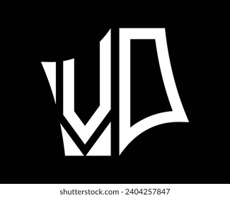 VO letter logo design vector art