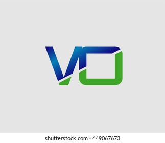 VO letter logo. Vector illustration
