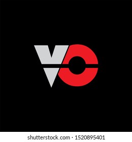 VO Letter monogram with abstrac concept style design