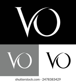 VO Logo Design - VO Logo Alphabete - Typografie Logo 