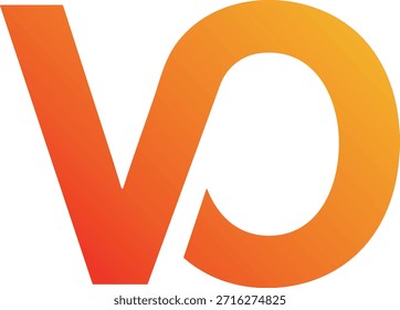 Diseño del logotipo de VO. Diseño del logotipo de OV. diseño creativo del logotipo