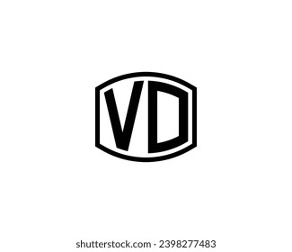 VO logo design vector template