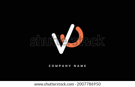 VO, OV Alphabets Letters Logo Monogram