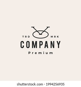 vo ov letter mark hipster vintage logo vector icon illustration