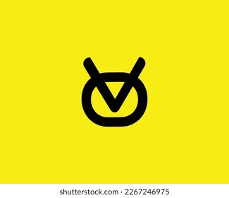 VO OV Logo-Design, Vektorgrafik-Vorlage