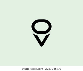 VO OV Logo design vector template