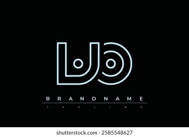 VO Technology Letter Logo Template. This tech letter logo is a graphic mark that uses letters to represent a technology company.