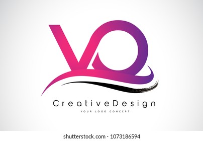 VO V O Letter Logo Design in Black Colors. Creative Modern Letters Vector Icon Logo Illustration.