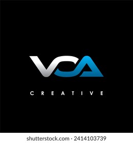 VOA Letter Initial Logo Design Template Vector Illustration