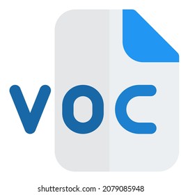 VOC is an audio format for digital audio data card