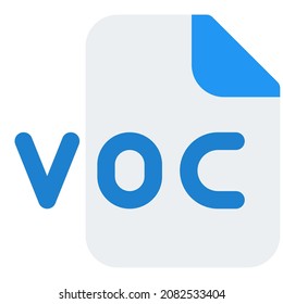 VOC es un formato de audio para tarjeta de datos de audio digital