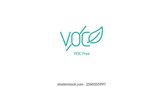 VOC Free Symbol Vector Design – Non-Toxic and Eco-Friendly Emblem