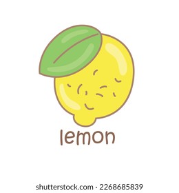 Vocabulary Alphabet L For Lemon Illustration Vector Clipart