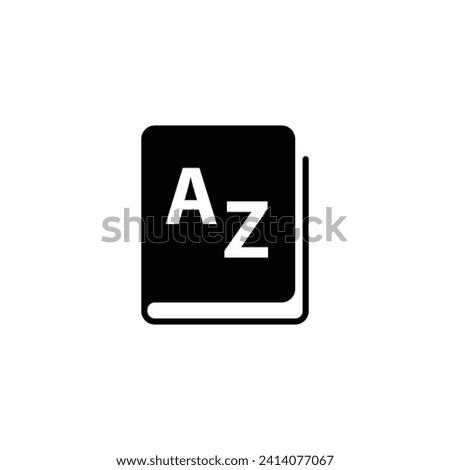 Vocabulary icon vector dictionary icon