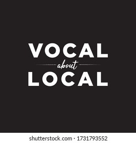 Vocal about Local Scalable Vector Logo