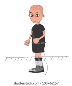 vocal character cartoon bald guy nice