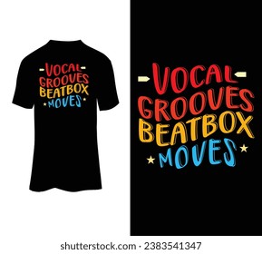 Vocal Grooves Beatbox bewegt Vektorgrafik-Design für Sal