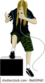 vocalist of heavy metal band